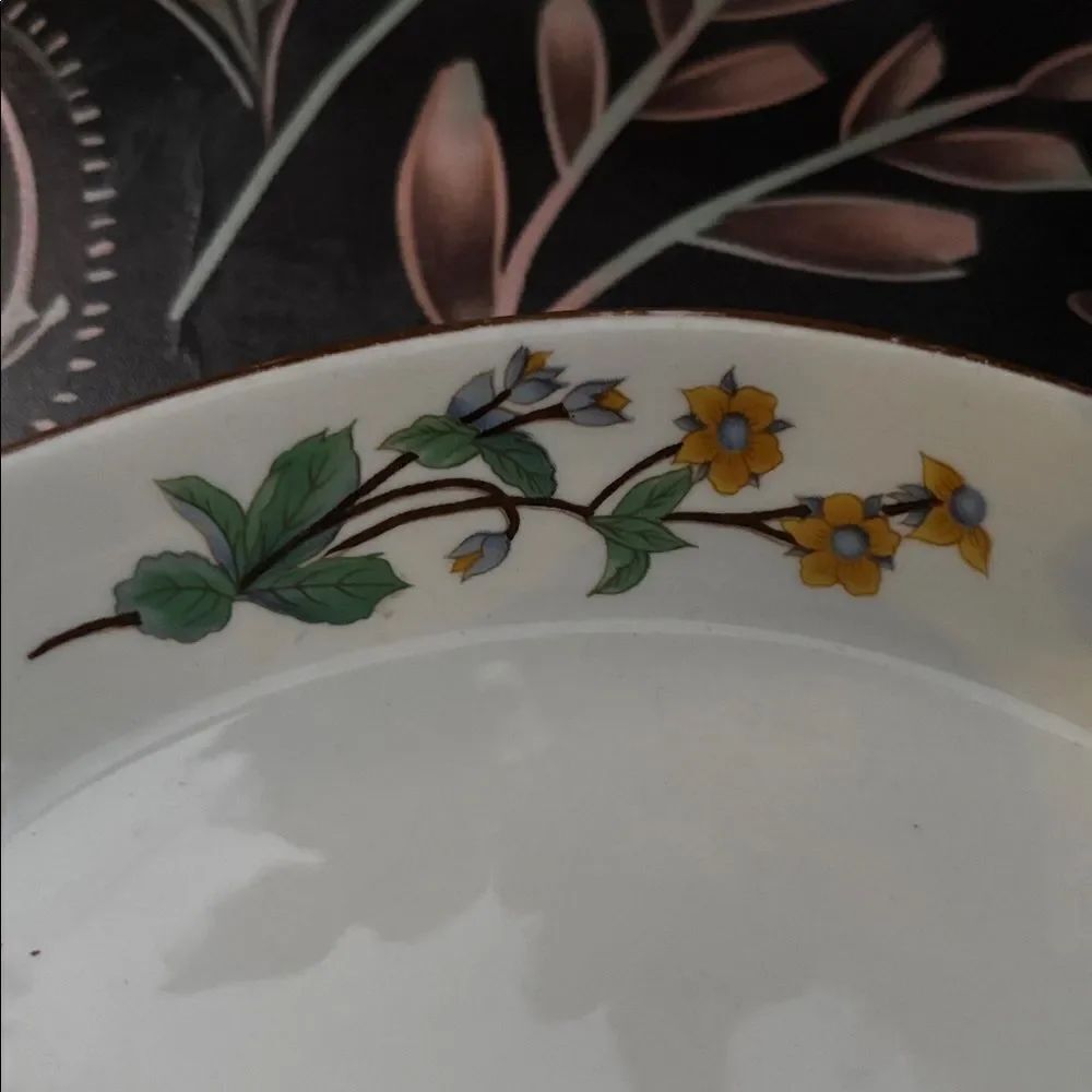 🎀 VINTAGE 🎀 Floral Oval Ceramic Trinket Dish - Picture 3 of 4